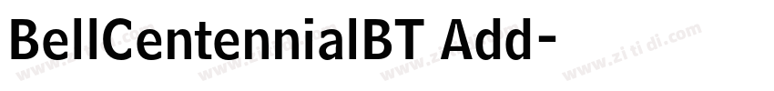 BellCentennialBT Add字体转换